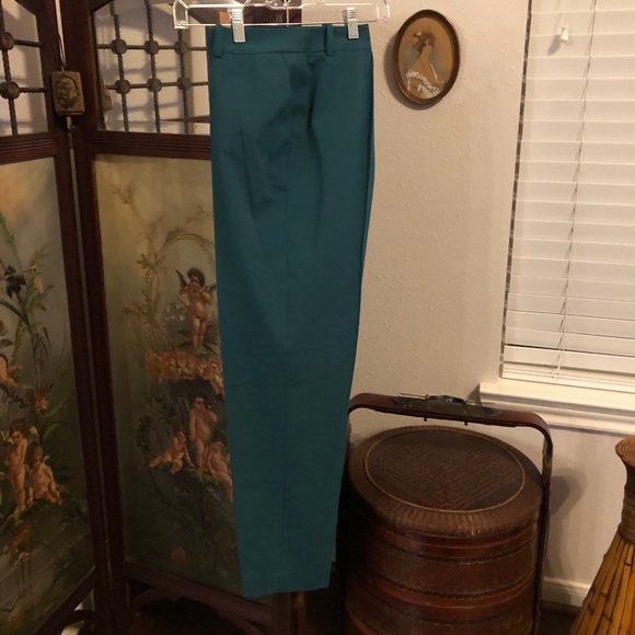 Lafayette148 Rainforest Green Slacks - Picture 1 of 10